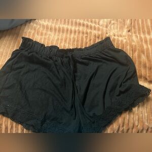 Black dress shorts.